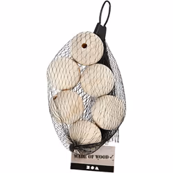 Creativ Company 56676 perle Perle ronde Bois Bois naturel 6 pièce(s)