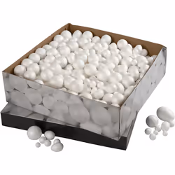 Creativ Company 54379, Kit de loisirs créatifs pour enfants, Polystyrène, Blanc