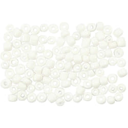 Creativ Company 682001 perle Perle en forme de graine Verre Blanc