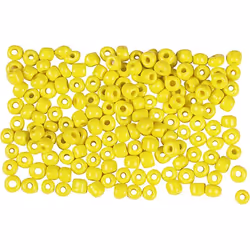 Creativ Company 682011, Verre, Jaune, Perle en forme de graine