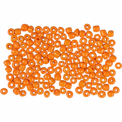 Creativ Company 682021, Verre, Orange, Perle en forme de graine