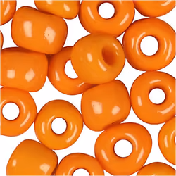 Creativ Company 682021 perle Perle en forme de graine Verre Orange