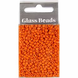 Creativ Company 682021 perle Perle en forme de graine Verre Orange