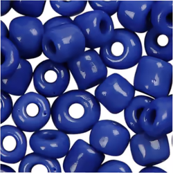 Creativ Company 682051 perle Perle en forme de graine Verre Bleu
