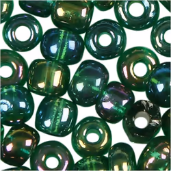 Creativ Company 682181 perle Perle en forme de graine Verre Vert