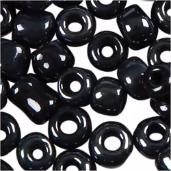 Creativ Company 682281 perle Perle en forme de graine Verre Noir