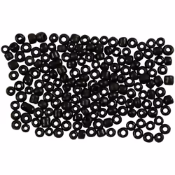 Creativ Company 682291, Verre, Noir, Perle en forme de graine