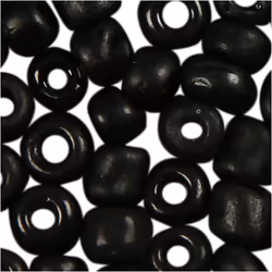Creativ Company 682291 perle Perle en forme de graine Verre Noir
