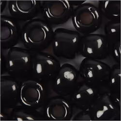 Creativ Company 682341 perle Perle en forme de graine Verre Noir
