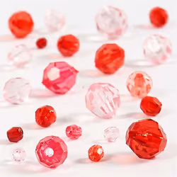 Creativ Company 618851 perle Mélange de perles Acrylique Rouge 170 pièce(s)