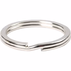 Creativ Company 526040, Trousseau de clés, Argent, Rond, 2,8 cm, 4 pièce(s)