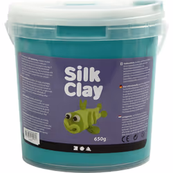 Creativ Company 79129, Ensemble de pâte à modeler à paillettes pour enfants, Pâte à modeler, Vert
