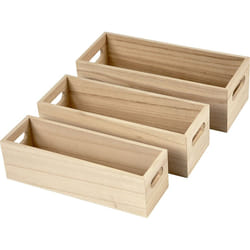 Creativ Company 57697 Boîte de rangement Rectangulaire Bois