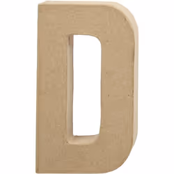 Creativ Company 26603, Lettre décorative, Pâte à papier, Naturel, 115 mm, 25 mm, 202 mm
