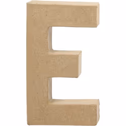 Creativ Company 26604, Lettre décorative, Pâte à papier, Naturel, 115 mm, 25 mm, 205 mm