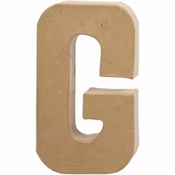 Creativ Company 26606, Lettre décorative, Pâte à papier, Naturel, 115 mm, 25 mm, 205 mm