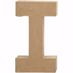 Creativ Company 26608, Lettre décorative, Pâte à papier, Naturel, 112 mm, 26 mm, 199 mm