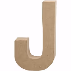 Creativ Company 26609, Lettre décorative, Pâte à papier, Naturel, 115 mm, 25 mm, 205 mm