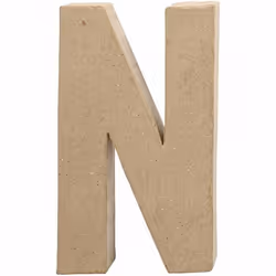 Creativ Company 26613, Lettre décorative, Pâte à papier, Naturel, 115 mm, 25 mm, 202 mm