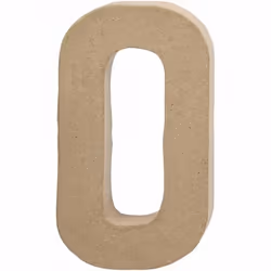 Creativ Company 26614, Lettre décorative, Pâte à papier, Naturel, 115 mm, 25 mm, 204 mm
