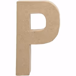 Creativ Company 26615, Lettre décorative, Pâte à papier, Naturel, 114 mm, 25 mm, 205 mm