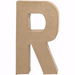 Creativ Company 26617, Lettre décorative, Pâte à papier, Naturel, 117 mm, 25 mm, 205 mm