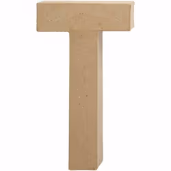 Creativ Company 26619, Lettre décorative, Pâte à papier, Naturel, 110 mm, 25 mm, 205 mm