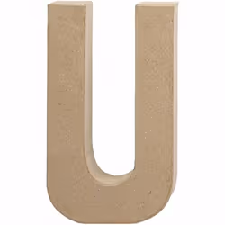 Creativ Company 26620, Lettre décorative, Pâte à papier, Naturel, 115 mm, 25 mm, 205 mm