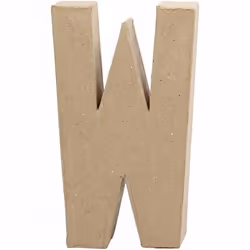 Creativ Company 26622, Lettre décorative, Pâte à papier, Naturel, 114 mm, 25 mm, 203 mm