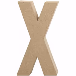 Creativ Company 26623, Lettre décorative, Pâte à papier, Naturel, 105 mm, 25 mm, 202 mm
