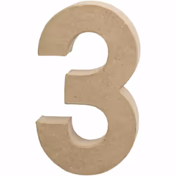 Creativ Company 26630, Chiffre décorative, Naturel, 118 mm, 202 mm, 1 pièce(s)