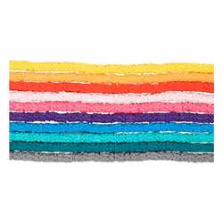 Perles plates en terre cuite 10 couleurs - Ø 6 mm