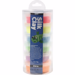 Creativ Company 79140 composant pour poterie et modelage Pâte à modeler 14 g Bleu, Vert, Orange, Rose, Violet, Jaune 6 pièce(s)