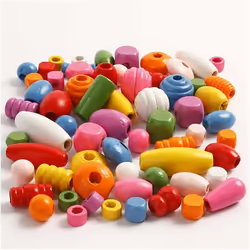 Creativ Company 684760 perle Mélange de perles Bois Multicolore