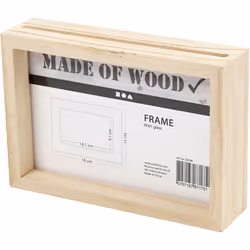 Creativ Company 56748 cadre photos Cadre pour une seule photo Transparent, Bois