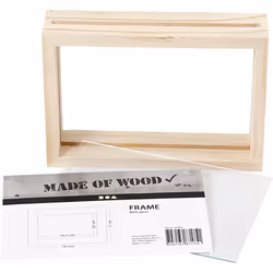 Creativ Company 56748 cadre photos Cadre pour une seule photo Transparent, Bois