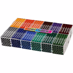 Creativ Company 37346, Bleu, Marron, Vert, Gris, Marine, Orange, Rouge, Violet, Encre à base d'eau