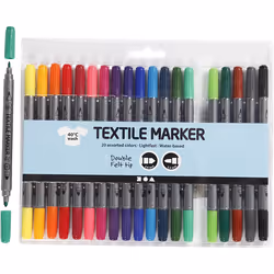 Creativ Company 34817, Multicolore, Couleurs assorties, Tissu, CE, 20 pièce(s)