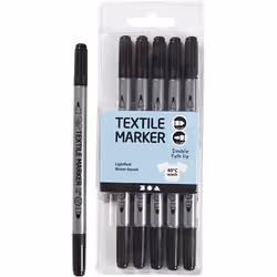 Creativ Company 34820, Noir, Pointe fine/ogive, Noir, Gris, 2,3 mm, 3,6 mm, CE