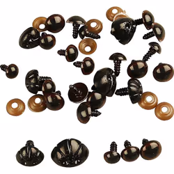 Creativ Company 500980, Yeux mobiles, Plastique, Noir, Marron, Garçon/Fille, Pas pour les enfants de moins de 36 mois, Petite ...