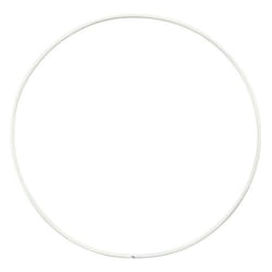 Cercle en métal - Blanc - 15 cm - Lot de 10 - Utilisation intérieure - Mixte