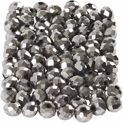 Creativ Company 61678, Verre, Gris, Perle ronde, 100 pièce(s)