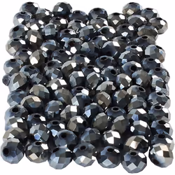 Creativ Company 61686, Verre, Noir, Perle ronde, 100 pièce(s)