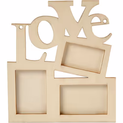 Creativ Company Cadre, Cadre pour une seule photo, Bois, Bois, Mur, 197 mm, 160 mm