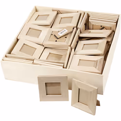 Creativ Company 57773, Bois, Bois, Cadre pour une seule photo, Table, 5 x 5 cm, 3,8 x 5,6 cm
