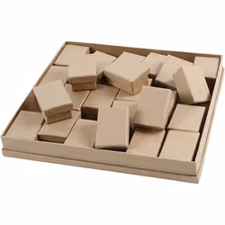 Creativ Company 26489, Boîte de rangement, Naturel, Rectangulaire, Papier, Monochromatique, Universel