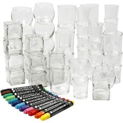 Creativ Company 97418 bougeoir Verre, Porcelaine Transparent