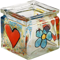 Creativ Company 97418 bougeoir Verre, Porcelaine Transparent