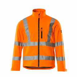 MASCOT 08005-159-14, Veste, unisexe, Orange, M, Oeko-Tex® Standard 100 EN ISO 20471 - class 3 Hi-Vis Group A, Polyester