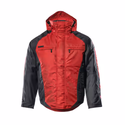 MASCOT Frankfurt, Veste, unisexe, Noir, Rouge, XXL, OEKO-TEX® STANDARD 100 EN 343 3/1 EN 342 3/WP (1.95 clo), Polyester